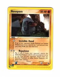 Nosepass Rare 18/109 Ex Ruby & Sapphire Pokemon