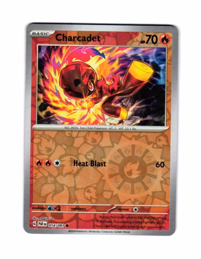 Charcadet Reverse Holo Common 014/091 Paldean Fates Pokemon