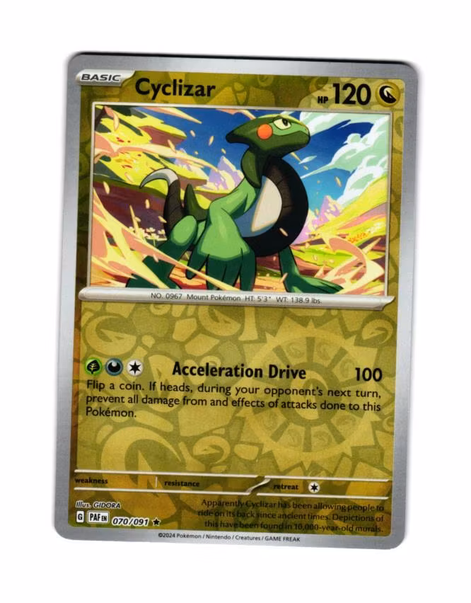 Cyclizar Reverse Holo Rare 070/091 Paldean Fates Pokemon