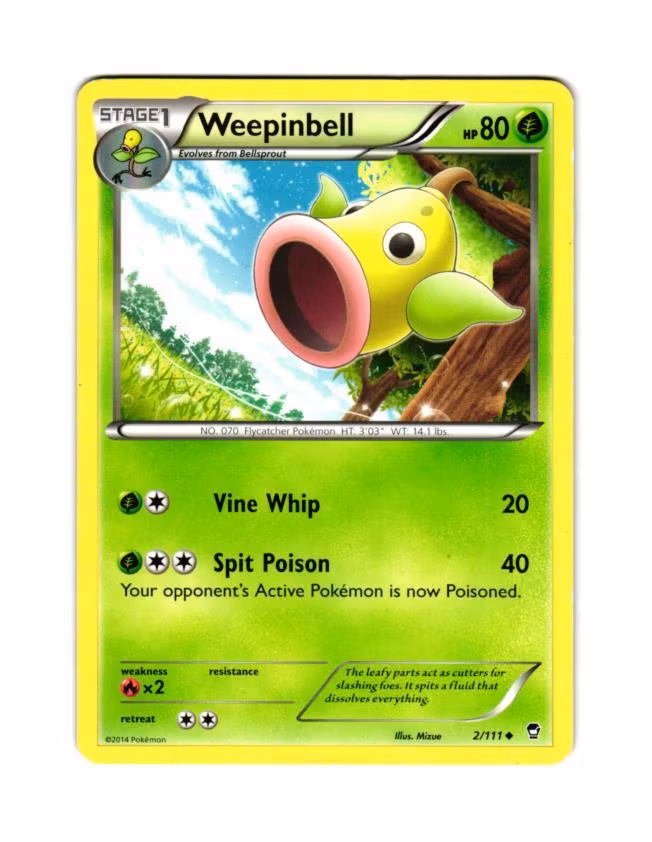 Weepinbell Uncommon 2/111 Furious Fist Pokemon