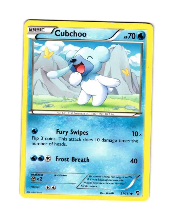 Cubcho Common 21/111 Furious Fist Pokemon