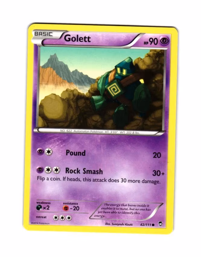 Golett Common 42/111 Furious Fist Pokemon