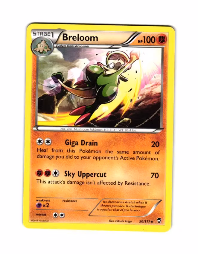 Breloom Rare 50/111 Furious Fist Pokemon