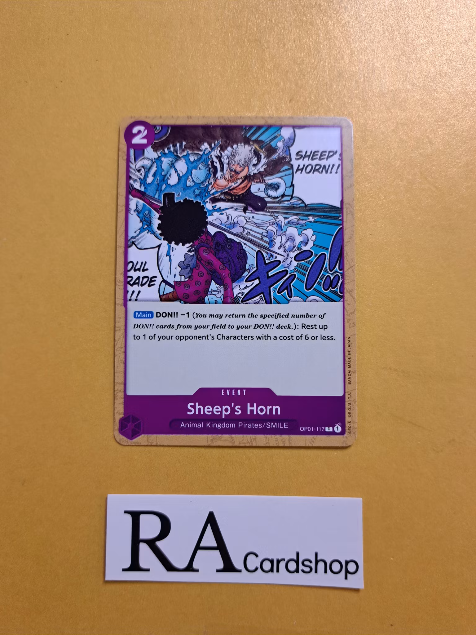 Sheeps Horn Common OP01-117 Romance Dawn One Piece Card Game