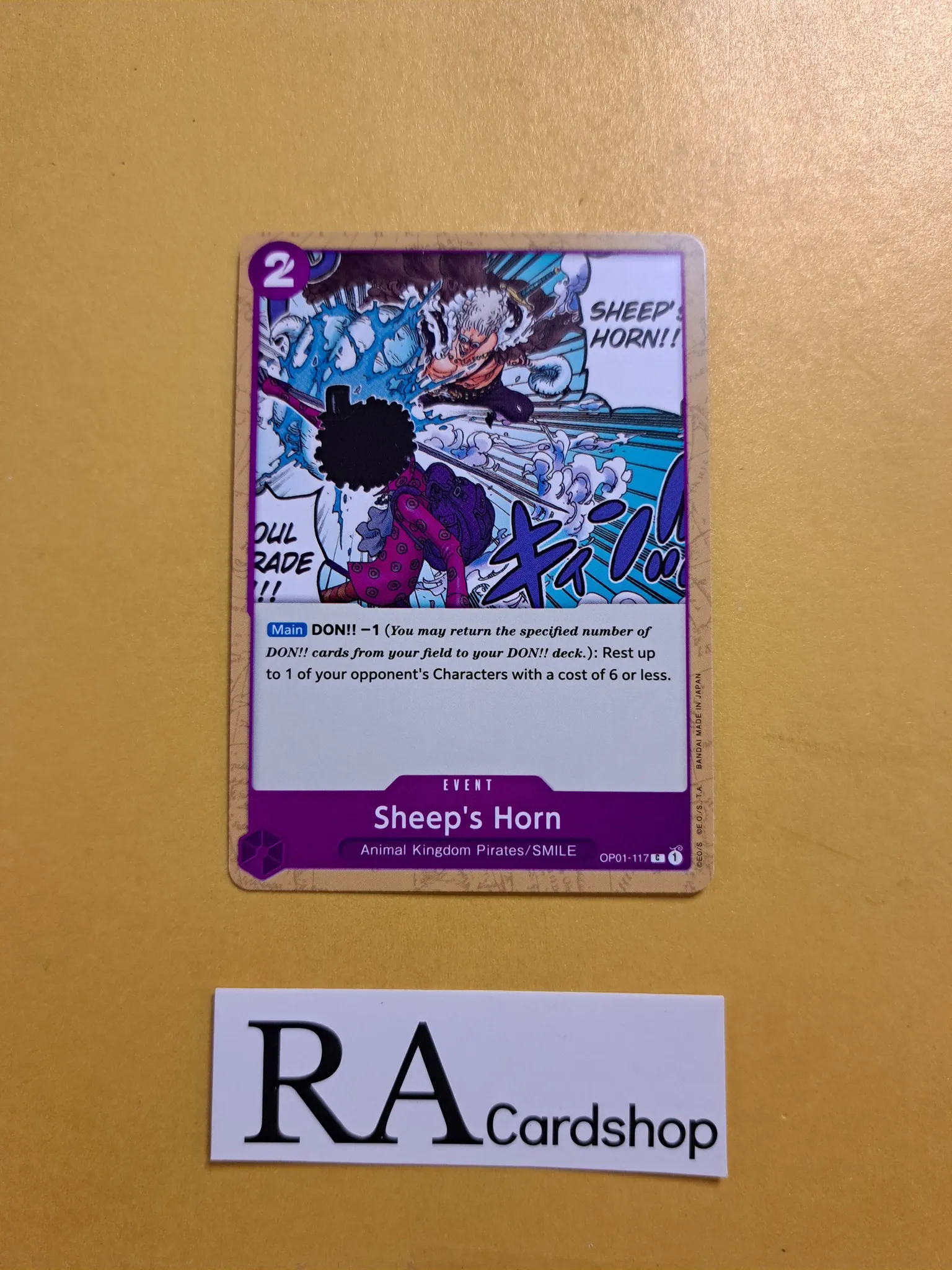 Sheeps Horn Common OP01-117 Romance Dawn One Piece Card Game - RA Cardshop