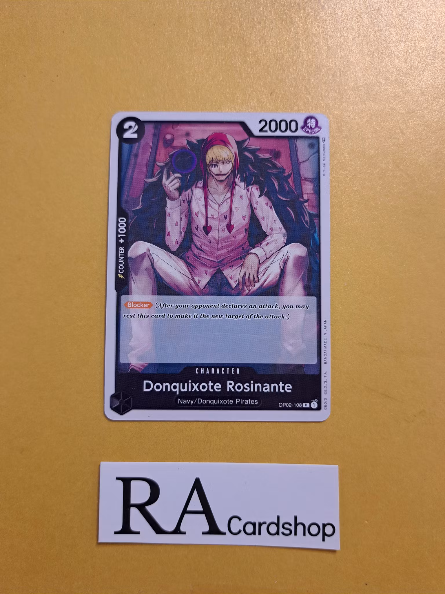 Donquixote Rosinante Common OP02-108 Paramount War One Piece Card Game