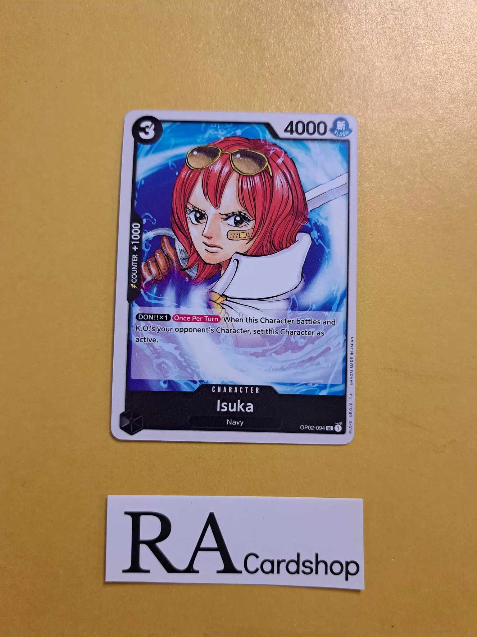 Ultra Rare Inoska Card Isuka Uncommon OP02-094 Paramount War One Piece Card Game - RA Cardshop