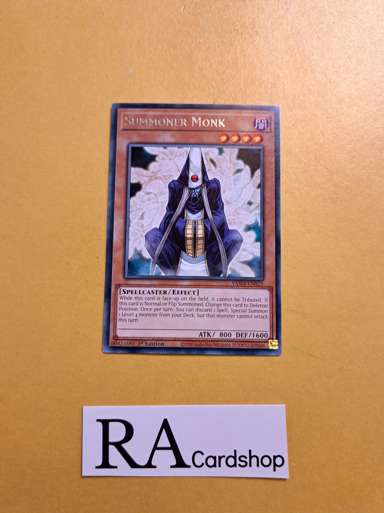 Summoner Monk Rare VASM-EN025 1st Edition Valiant Smashers VASM Yu-Gi-Oh