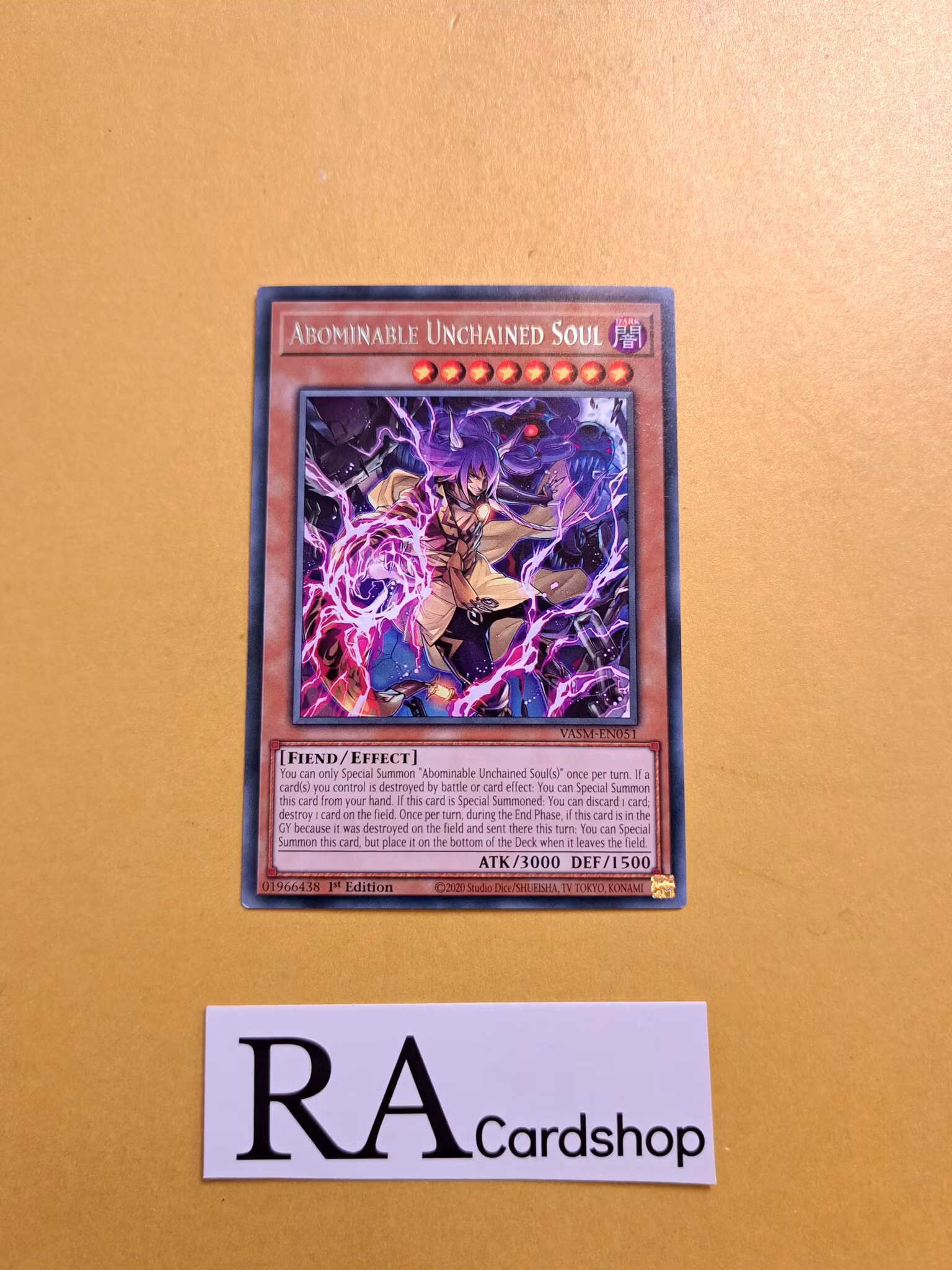 Abominable Unchained Soul Rare VASM-EN051 1st Edition Valiant Smashers VASM Yu-Gi-Oh