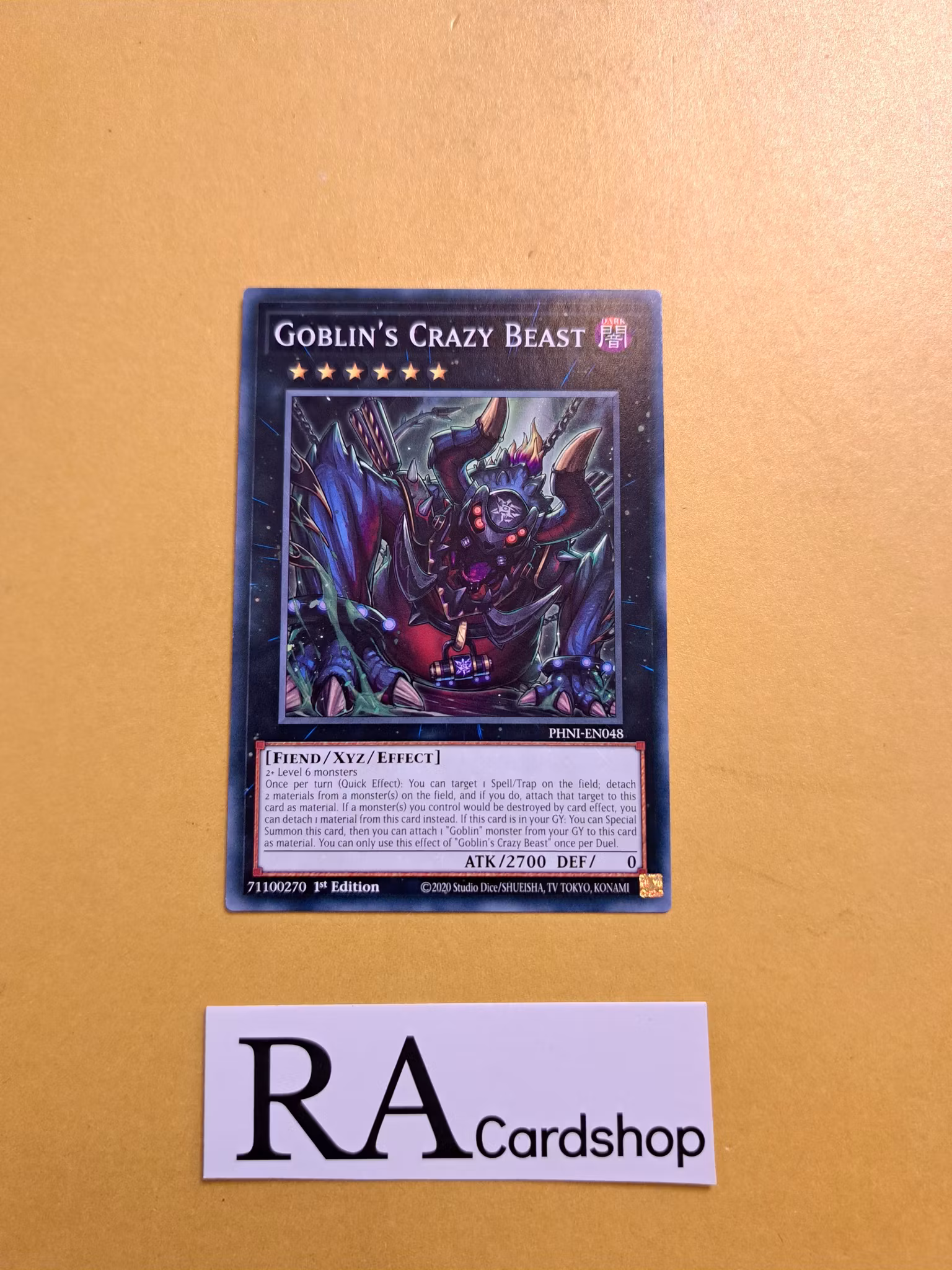 Goblins Crazy Beast Common PHNI-EN048 1st Edititon Phantom Nightmare PHNI Yu-Gi-Oh