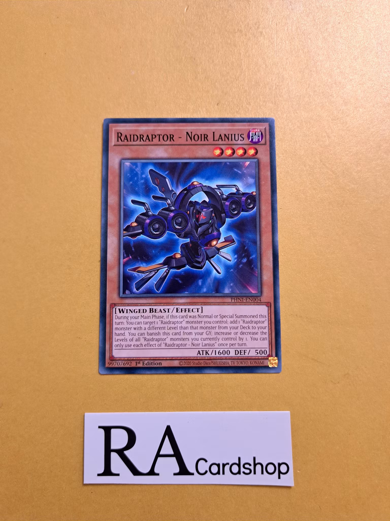 Raidraptor Noir Lanius Common PHNI-EN004 1st Edititon Phantom Nightmare PHNI Yu-Gi-Oh