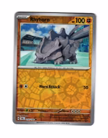 Rhyhorn Reverse Holo Common 074/142 Stellar Crown Pokemon