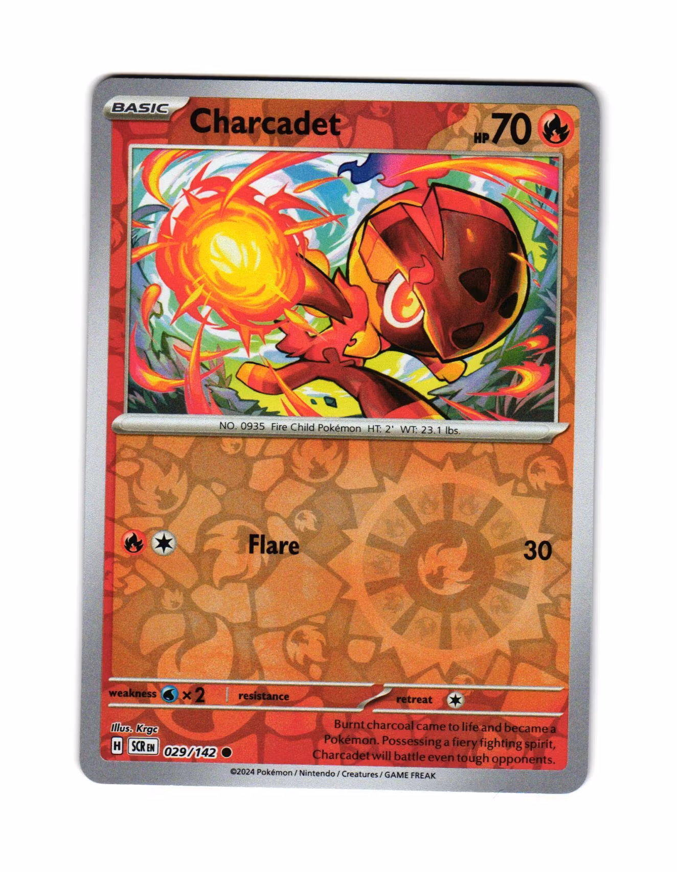 Charcadet Reverse Holo Common 029/142 Stellar Crown Pokemon