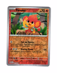 Pansear Reverse Holo Common 021/142 Stellar Crown Pokemon