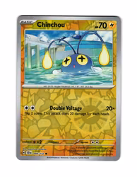 Chinchou Reverse Holo Common 048/142 Stellar Crown Pokemon