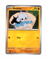 Meditite Common 077/142 Stellar Crown Pokemon