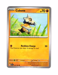 Cubone Common 072/142 Stellar Crown Pokemon