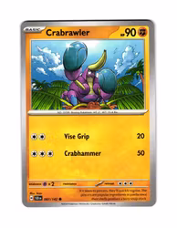 Crabrawler Common 087/142 Stellar Crown Pokemon
