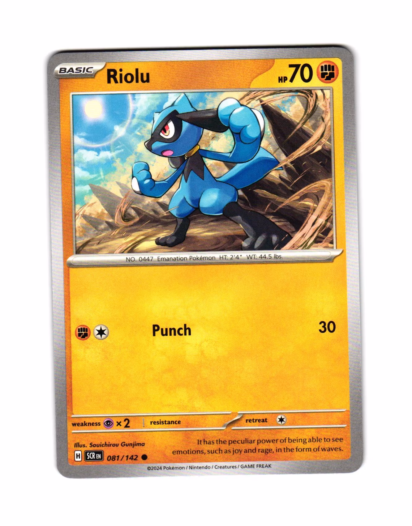 Riolu Common 081/142 Stellar Crown Pokemon