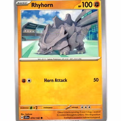 Rhyhorn Common 074/142 Stellar Crown Pokemon