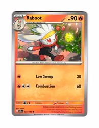 Raboot Common 027/142 Stellar Crown Pokemon