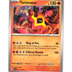 Turtonator Common 025/142 Stellar Crown Pokemon