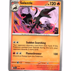 Salazzle Uncommon 024/142 Stellar Crown Pokemon