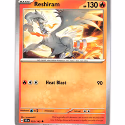Reshiram Uncommon 022/142 Stellar Crown Pokemon