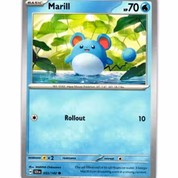 Marill Common 033/142 Stellar Crown Pokemon