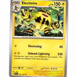 Electivire Uncommon 047/142 Stellar Crown Pokemon