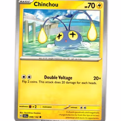 Chinchou Common 048/142 Stellar Crown Pokemon