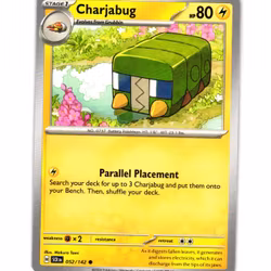Charjabug Common 052/142 Stellar Crown Pokemon
