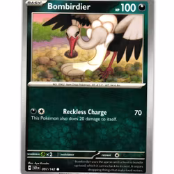 Bombirdier Common 097/142 Stellar Crown Pokemon