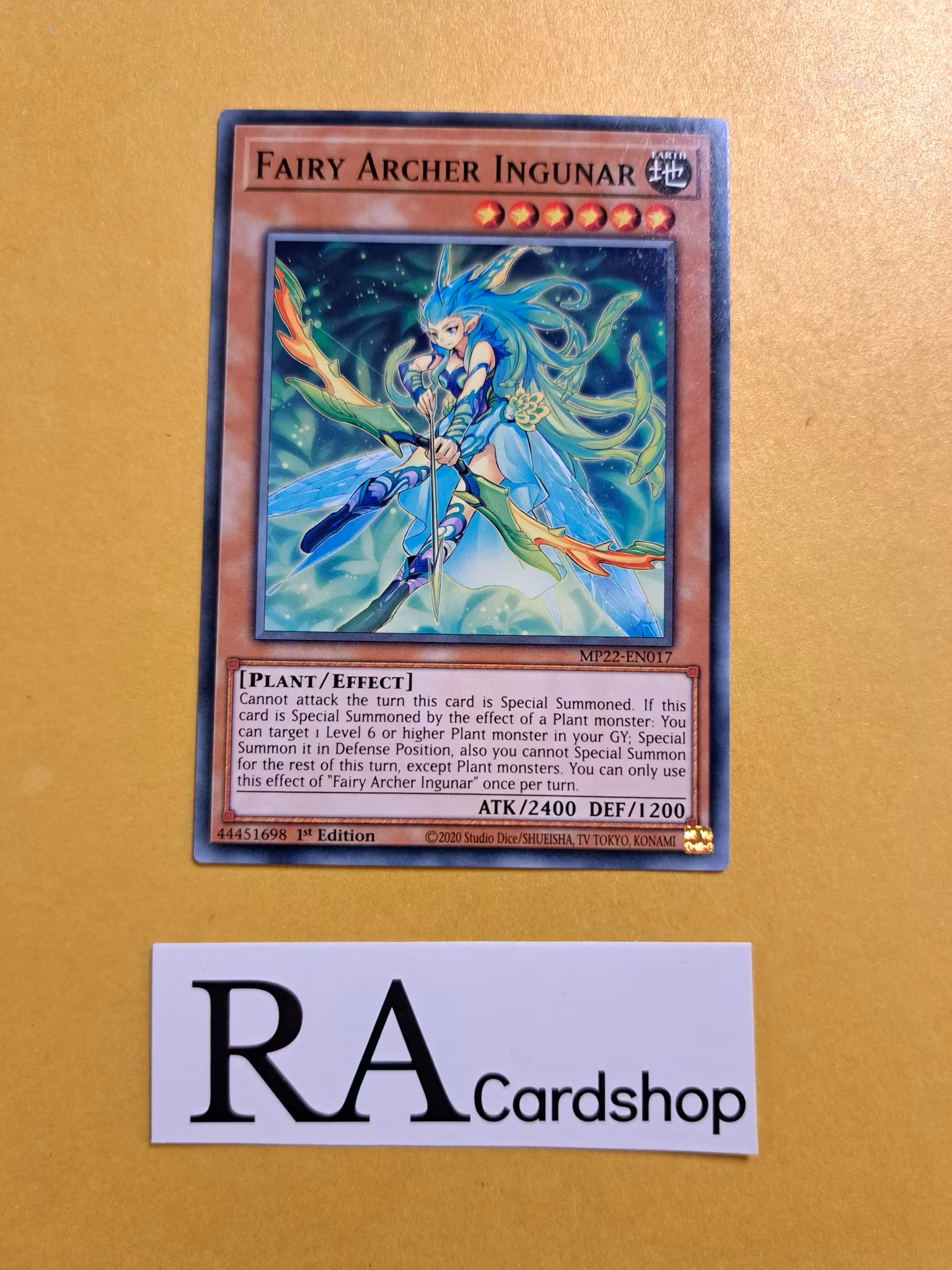 Fairy Archer Ingunar Common MP22-EN017 1st Edition Tin of the Pharaohs Gods 2022 MP22 Yu-Gi-Oh