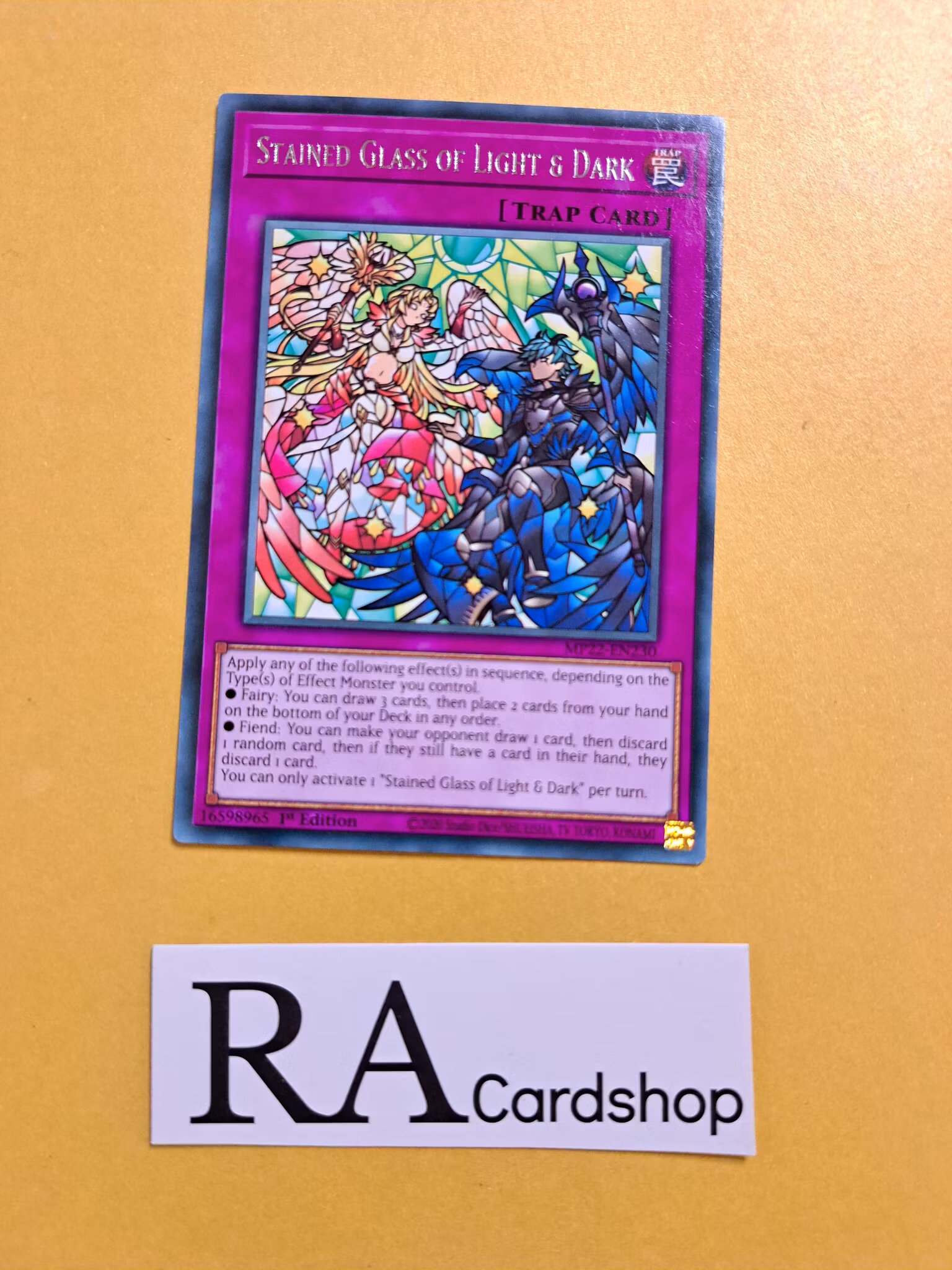 Stained Glass of Light & Dark Rare MP22-EN230 1st Edition Tin of the Pharaohs Gods 2022 MP22 Yu-Gi-Oh