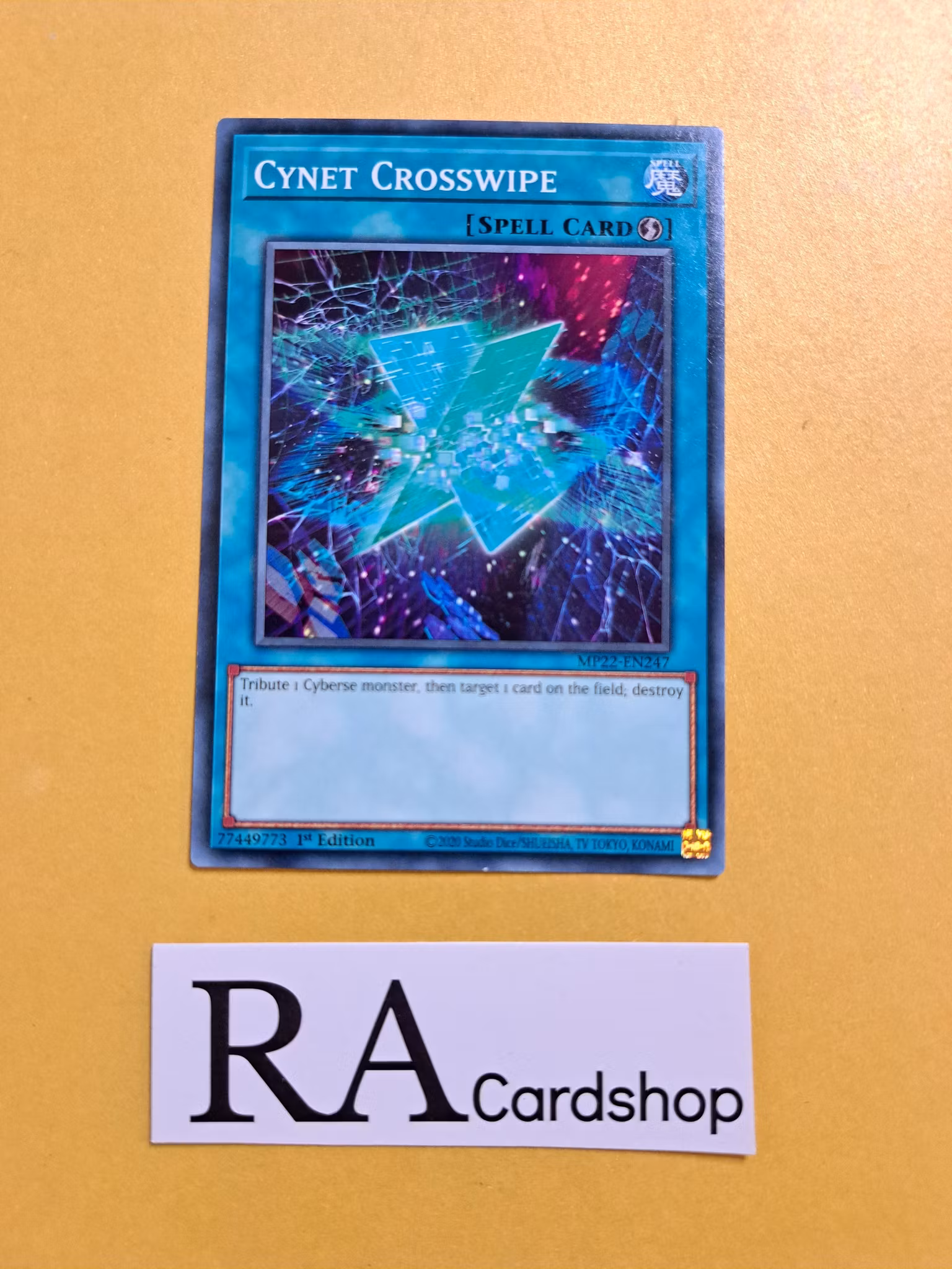 Cynet Crosswipe MP22-EN247 1st Edition Tin of the Pharaohs Gods 2022 MP22 Yu-Gi-Oh