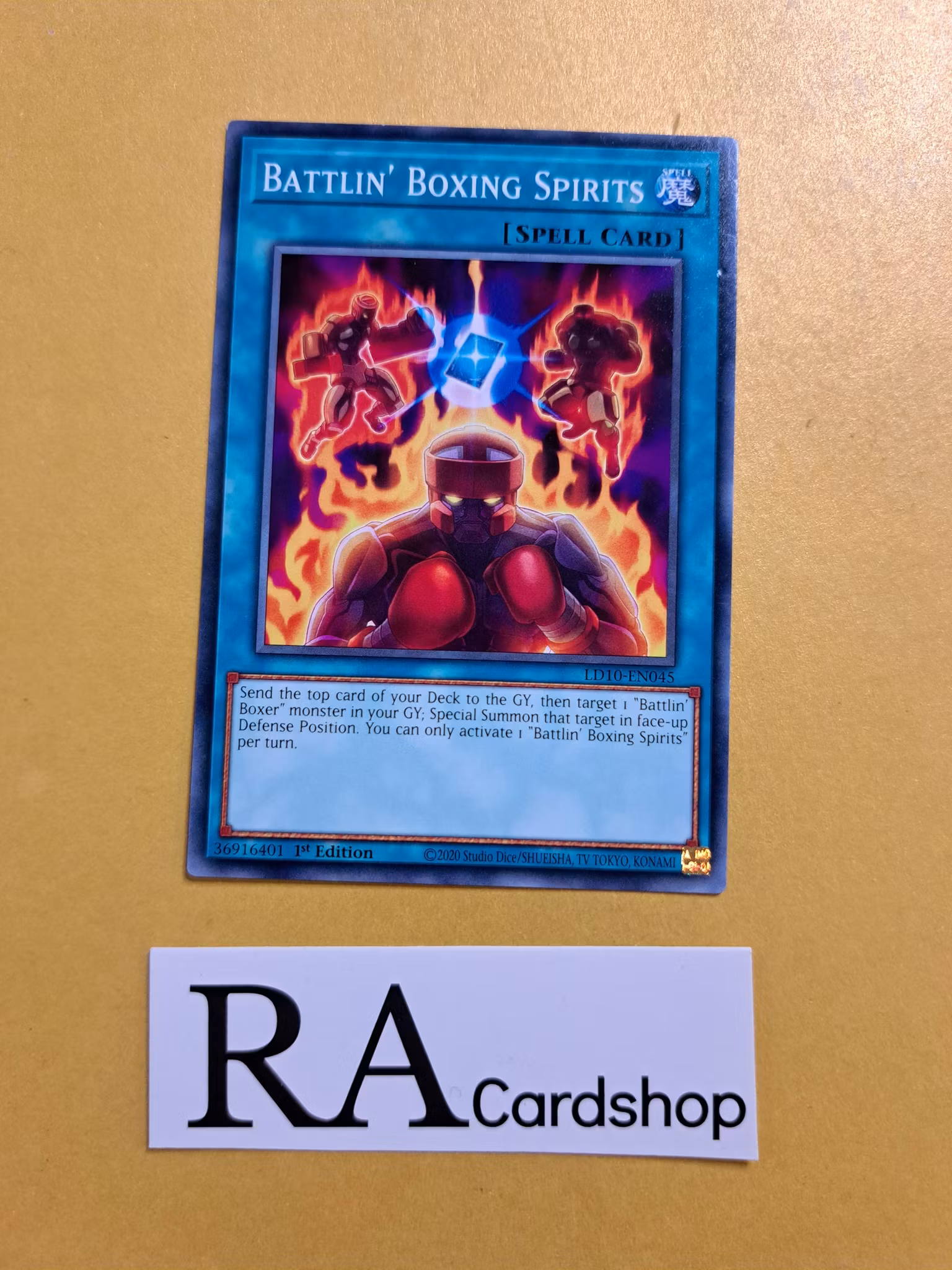 Battlin Boxing Spirits Common LD10-EN045 Legendary Duelists: Soulburning Volcano LD10 Yu-Gi-Oh