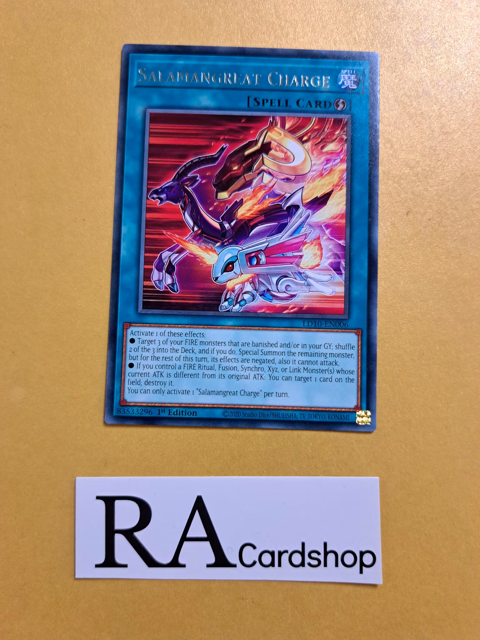 Salamangreat Charge Rare LD10-EN006 Legendary Duelists: Soulburning Volcano LD10 Yu-Gi-Oh