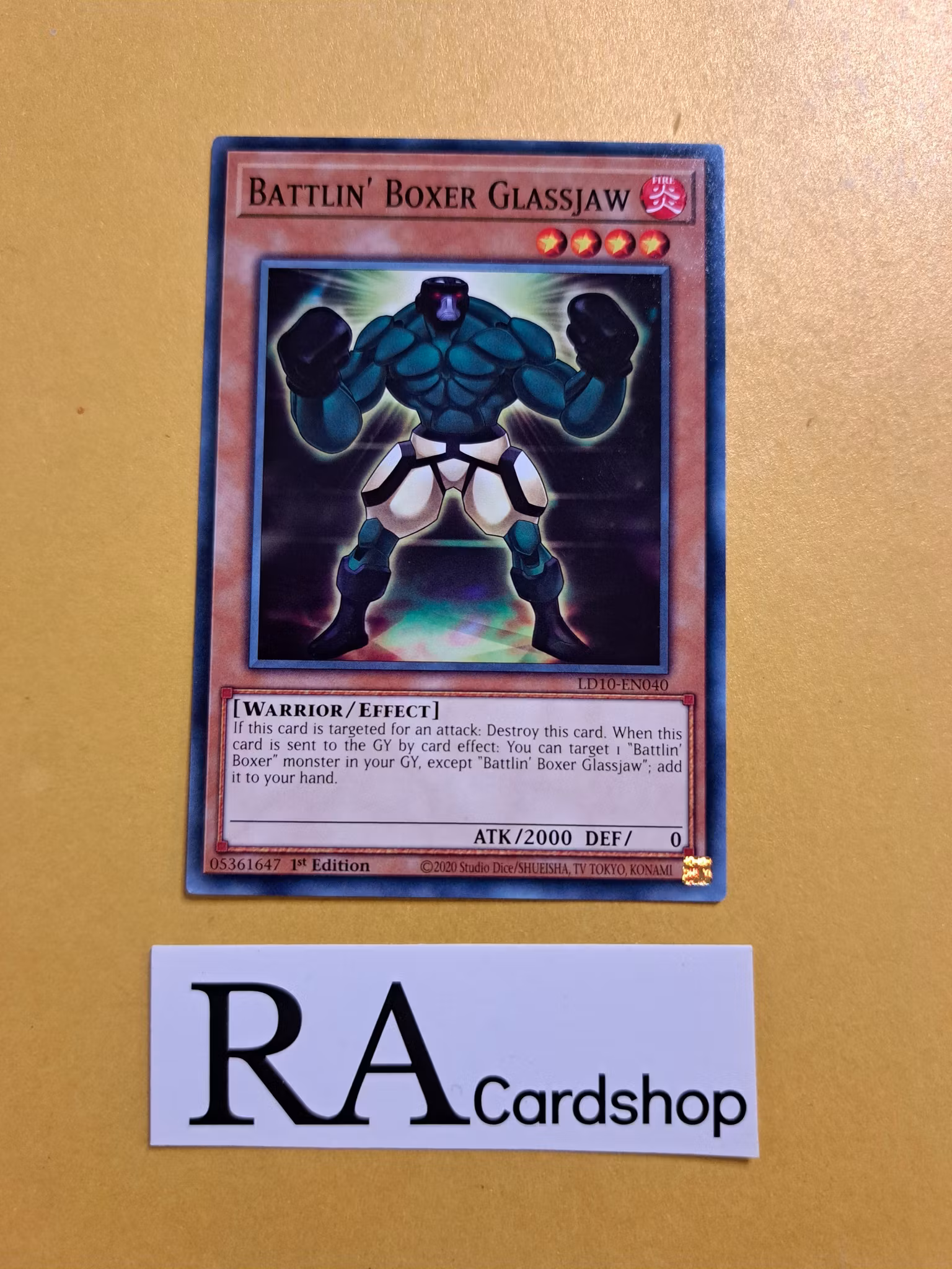 Battlin Boxer Glassjaw Common LD10-EN040 Legendary Duelists: Soulburning Volcano LD10 Yu-Gi-Oh