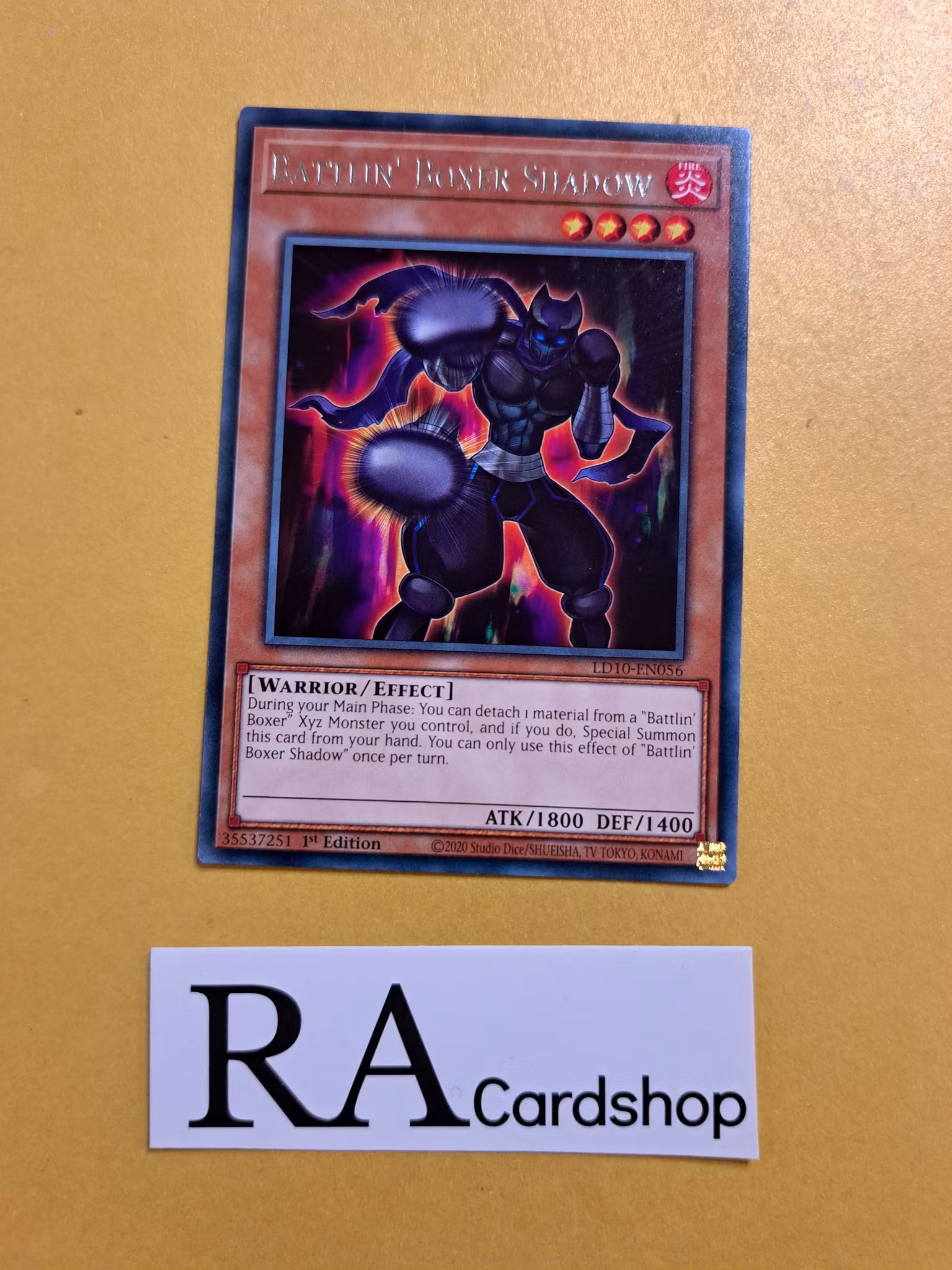 Battlin Boxer Shadow Rare LD10-EN056 Legendary Duelists: Soulburning Volcano LD10 Yu-Gi-Oh