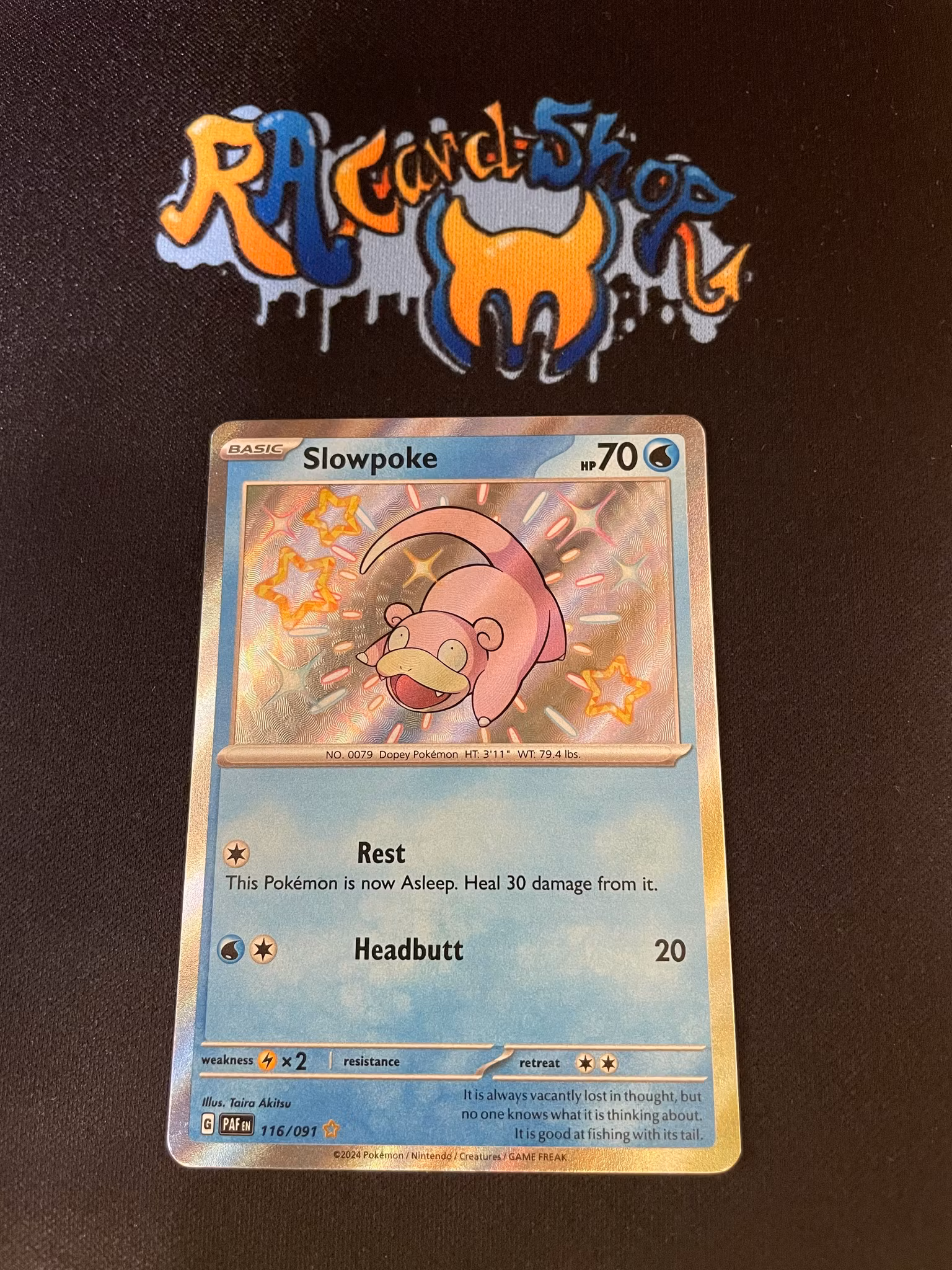 Slowpoke Shiny Rare 116/091 Paldean Fates Pokemon
