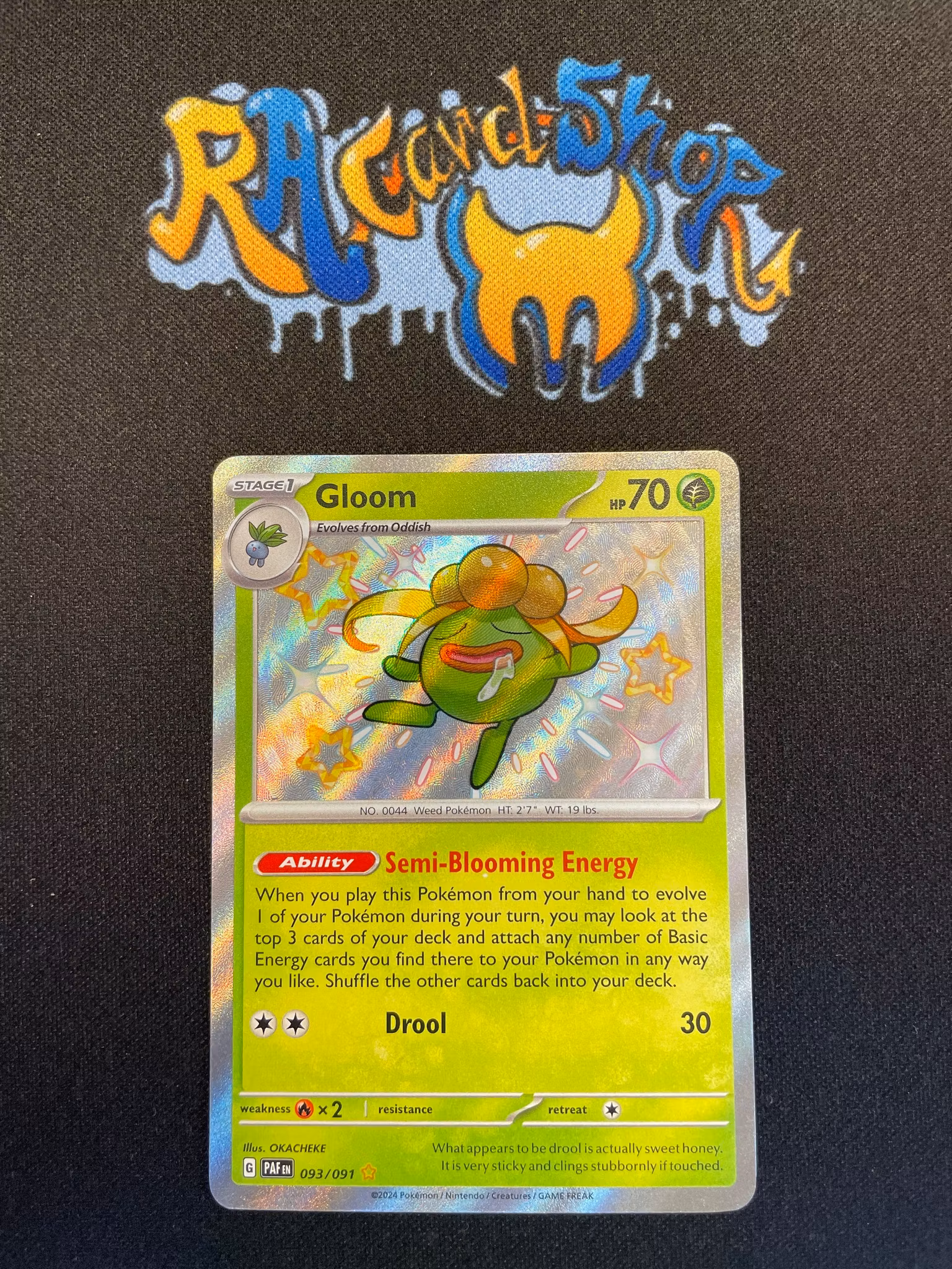 Gloom Shiny Rare 093/091 Paldean Fates Pokemon