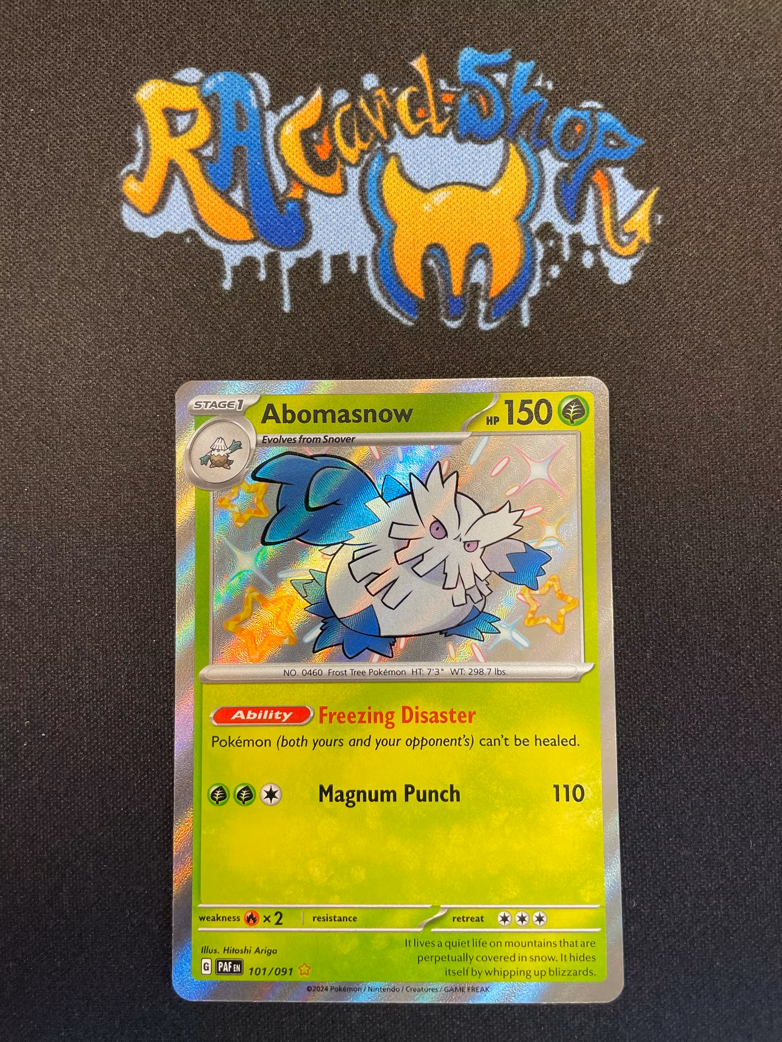 Abomasnow Shiny Rare 101/091 Paldean Fates Pokemon