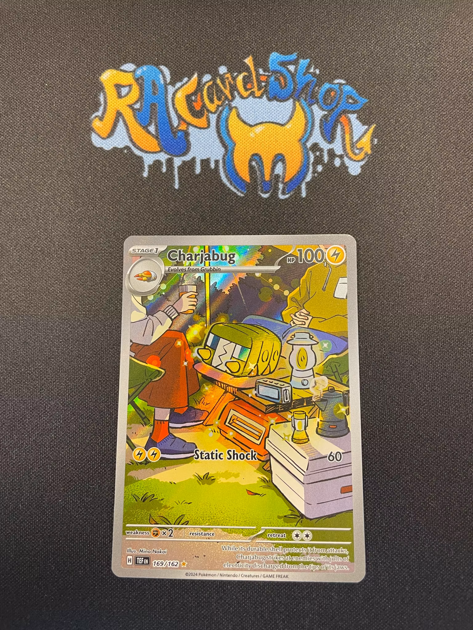 Charjabug Illustration Rare 169/162 Temporal Forces Pokemon