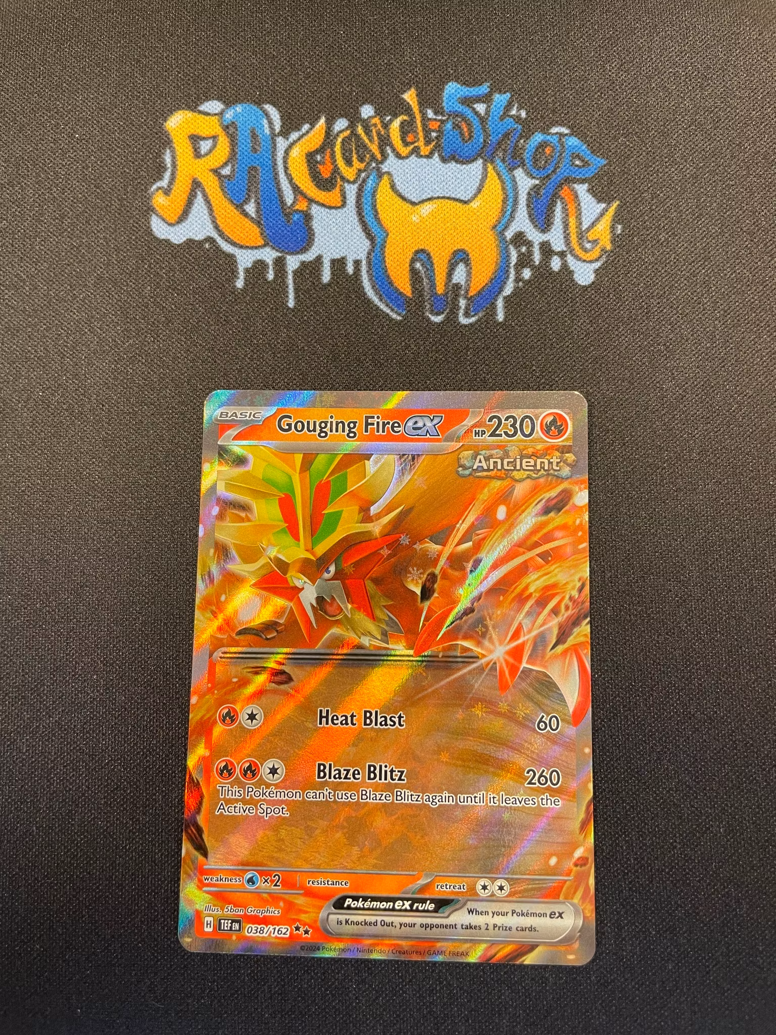 Gouging Fire ex Double Rare 038/162 Temporal Forces Pokemon