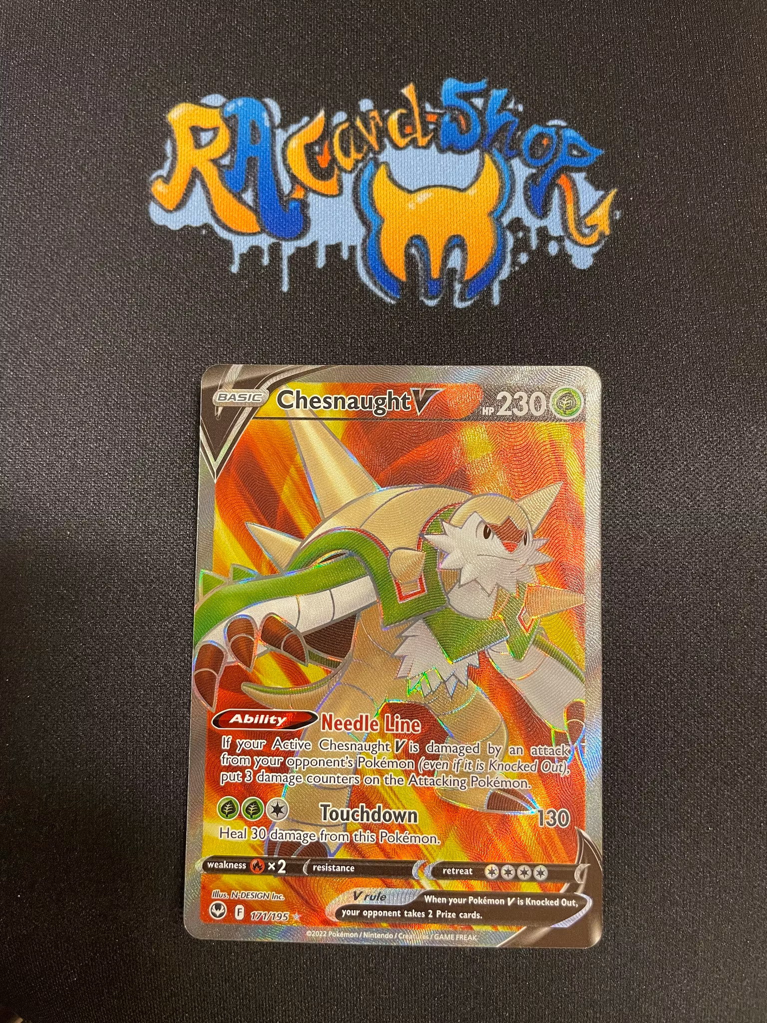 Chesnaught V Ultra Rare 171/195 Silver Tempest Pokemon