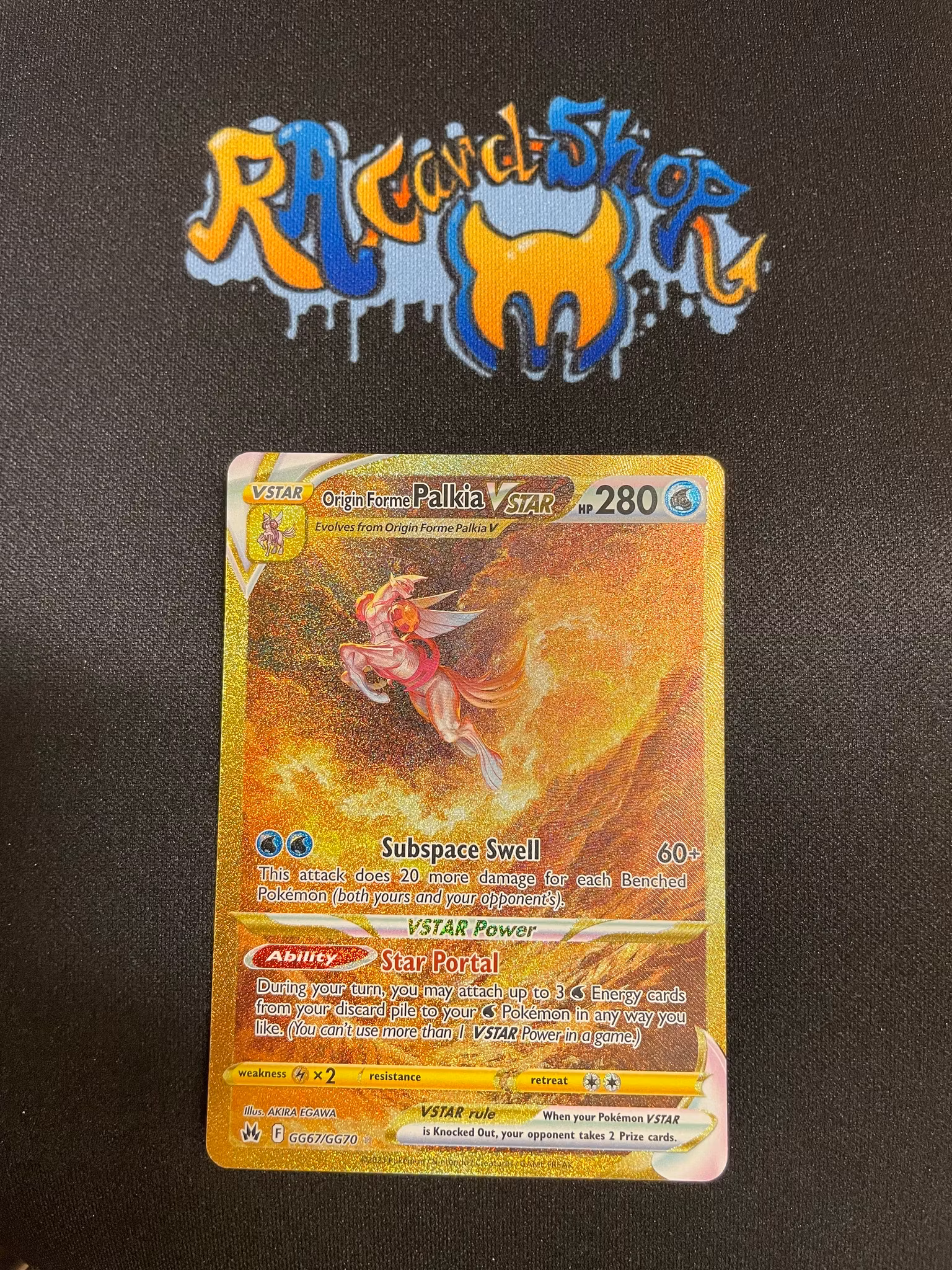 Origin Form Palkia Vstar Secret Rare GG67/GG70 Crown Zenith Pokemon