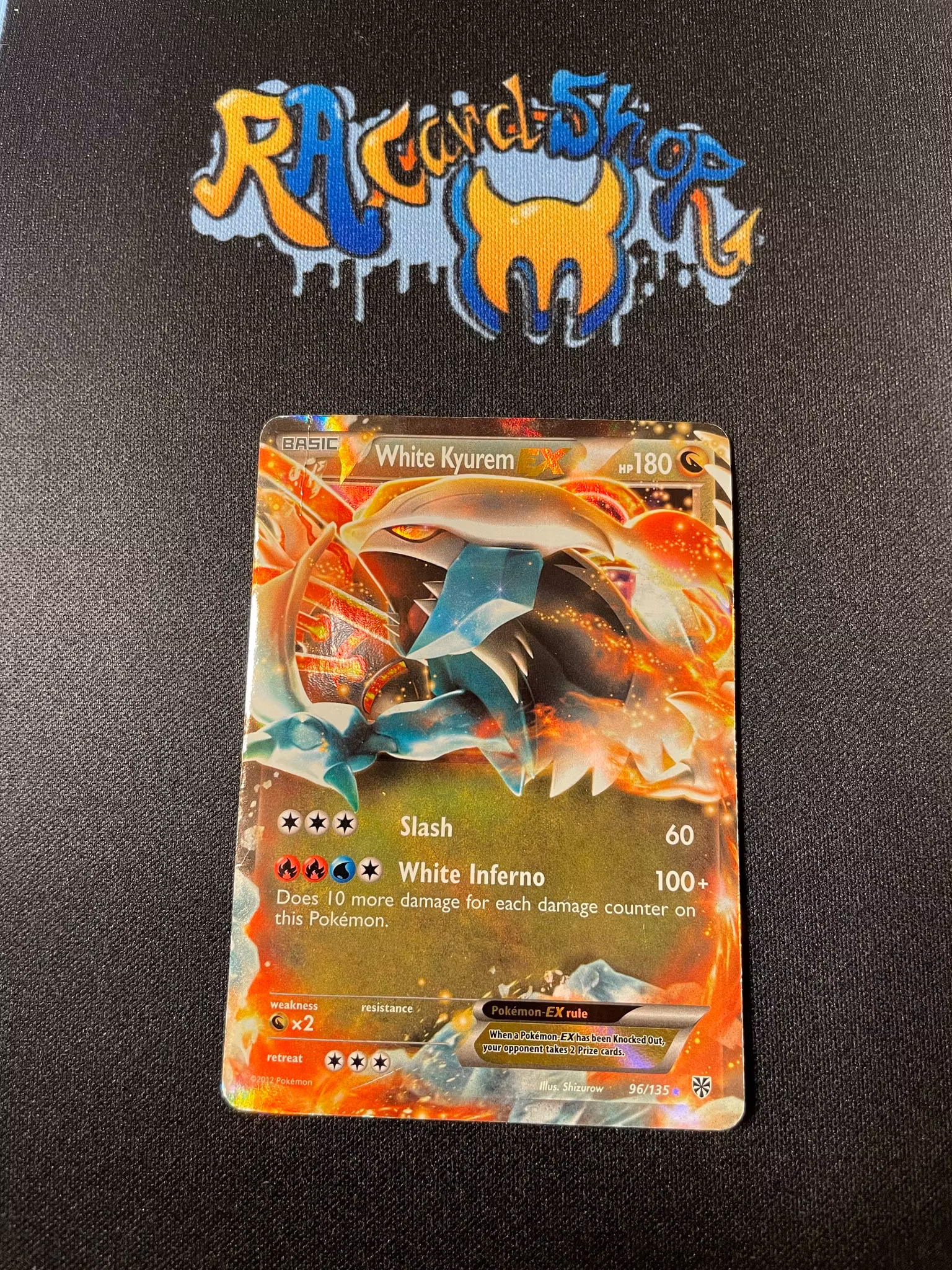 White Kyurem EX Ultra Rare 96/135 Plasma Storm Pokemon
