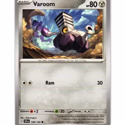 Varoom Common 108/142 Stellar Crown Pokemon