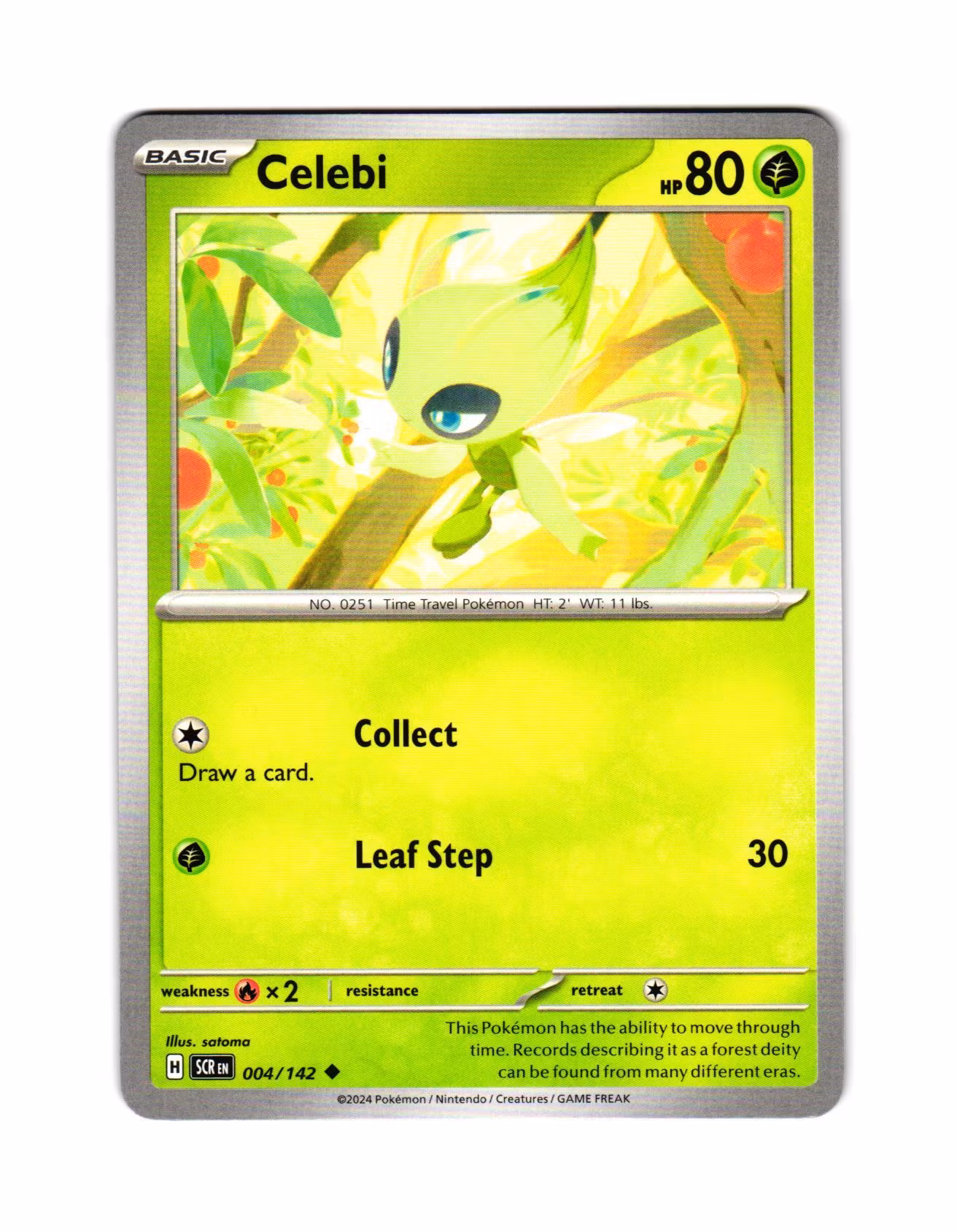 Celebi Uncommon 004/142 Stellar Crown Pokemon